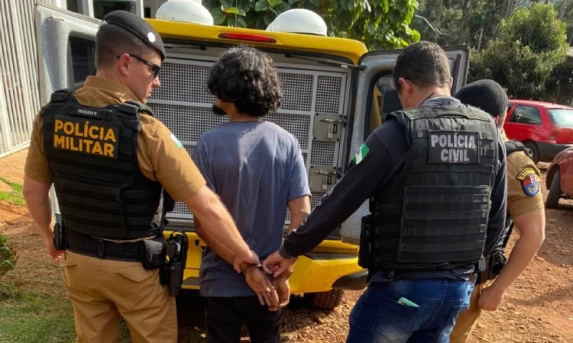 PCPR e PMPR prendem foragido de Paranavaí em Quedas do Iguaçu.