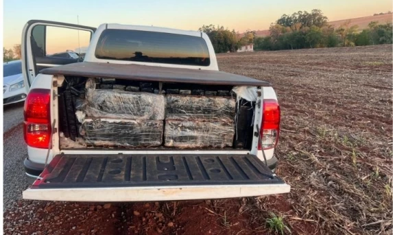 PMPR e PF apreendem 1,6 tonelada de maconha em chácara de Nova Santa Rosa