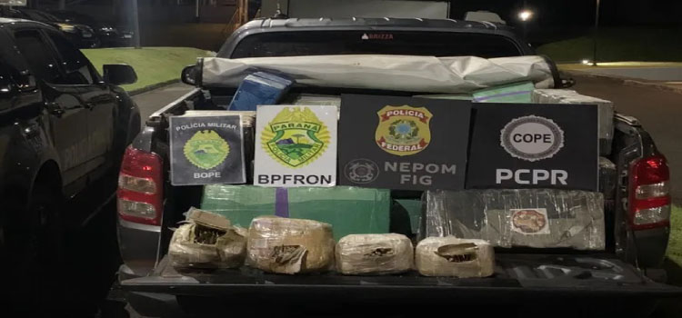 POLICIAL: Forças de segurança apreendem quase uma tonelada de drogas e centenas de munições em Santa Helena em ação conjunta.