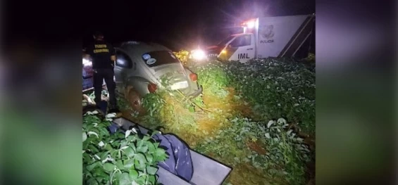 POLICIAL: Motorista é encontrado morto após acidente com tiro na cabeça.