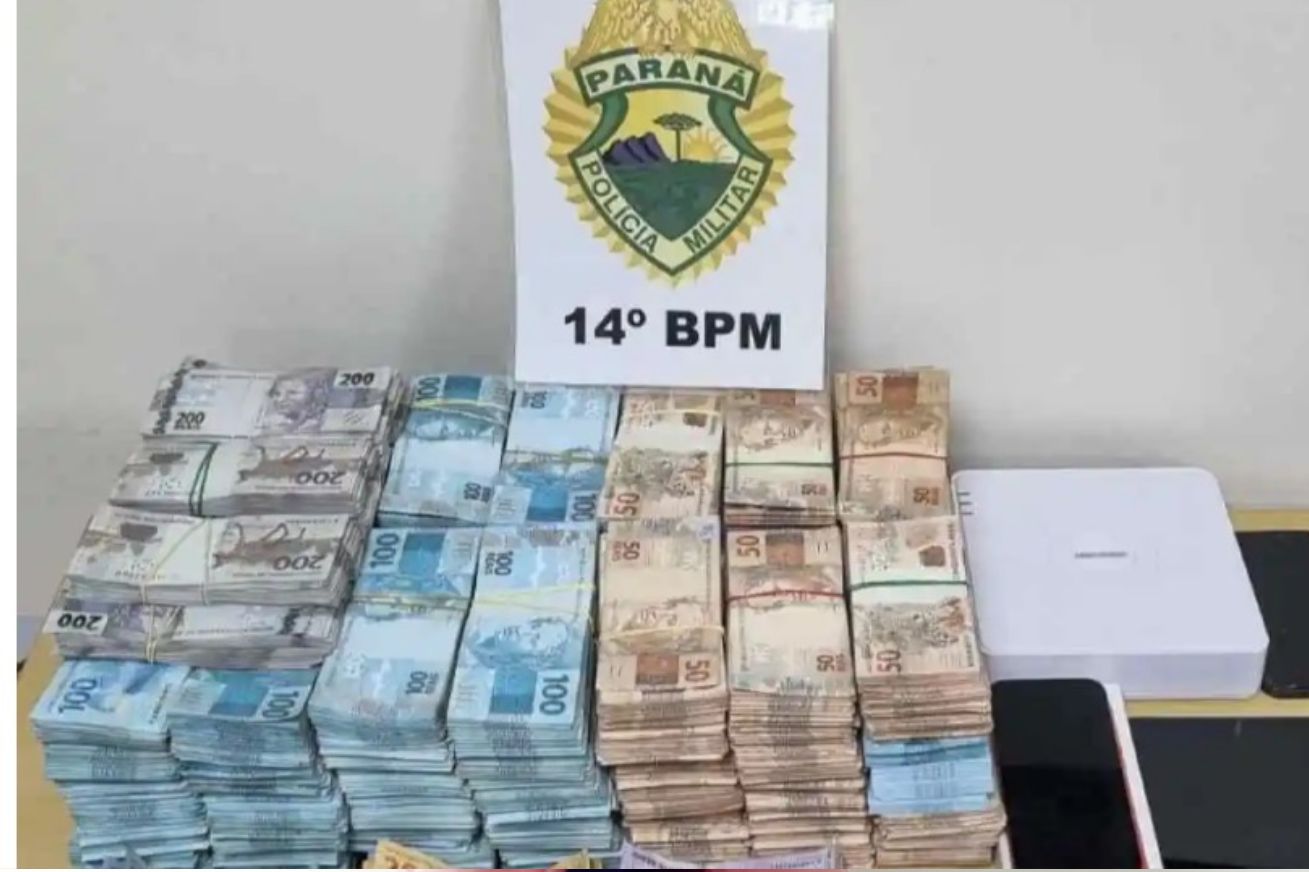 POLICIAL: PM Encontra Mais de R$ 1,2 Milhão em Dinheiro Vivo Após Denúncia de Roubo em Foz do Iguaçu