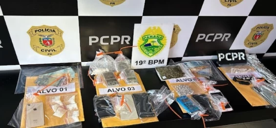 POLICIAL: Polícias Civil e Militar combatem o tráfico em São Pedro do Iguaçu.