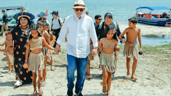 Presidente Lula Visita Aldeia Vista Alegre do Capixauã na Reserva Tapajós-Arapiuns, no Pará
