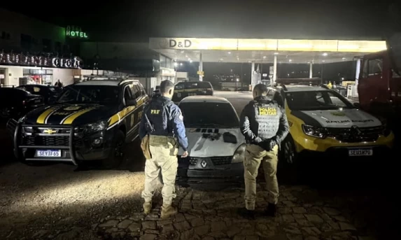 PRF apreende duas pistolas 9mm durante abordagem na BR-277, em Matelândia