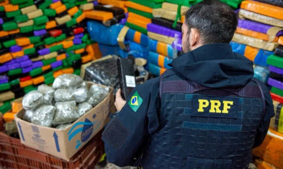 PRF fecha primeiro semestre com número recorde de apreensão de drogas no Paraná.