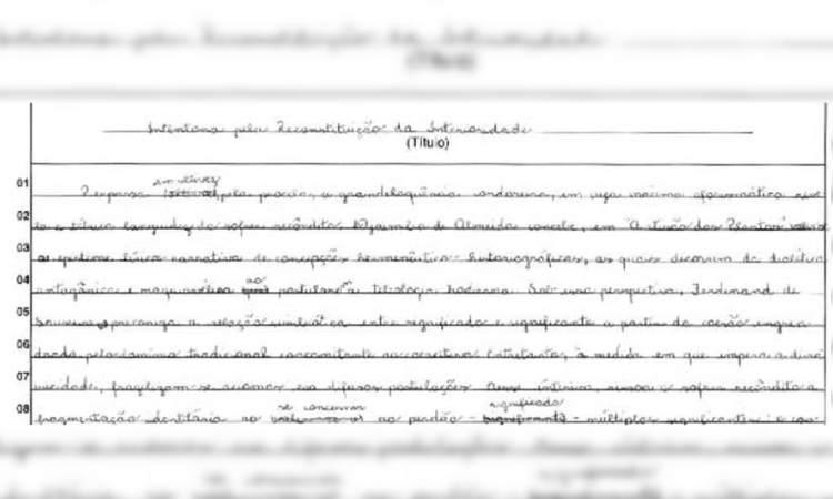 Redação com vocabulário 