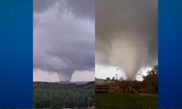 Simepar confirma tornado em Piraí do Sul neste sábado