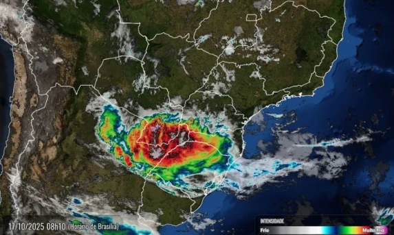 Tempo Instável: Nova Frente Fria Traz Chuva, Vento Forte e Alternância de Clima ao Paraná