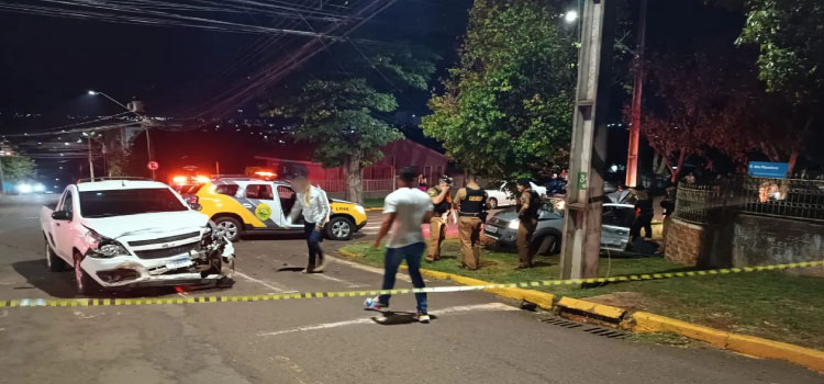 TOLEDO: Perseguição policial termina em colisão e detenção.
