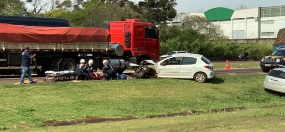 TRÂNSITO: BR-277 é palco do quarto acidente de trânsito nesta terça-feira.