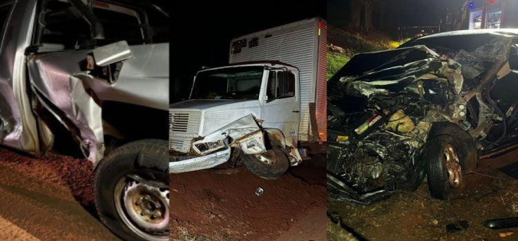 TRÂNSITO: Grave acidente entre Maripá e Palotina, envolve três veículos, e uma pessoa fica ferida.