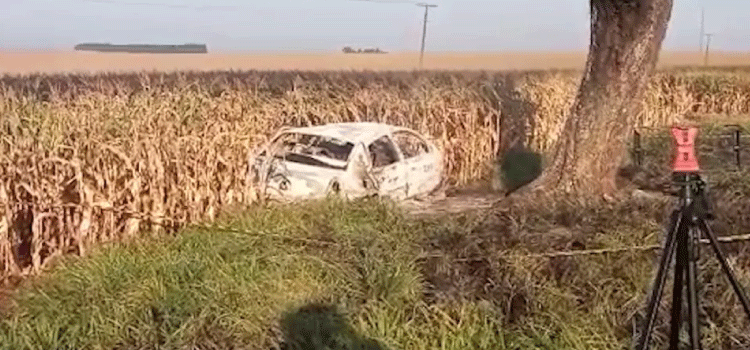 TRÂNSITO: Homem de 30 anos, morador de Toledo, morre carbonizado em acidente na PR 317.