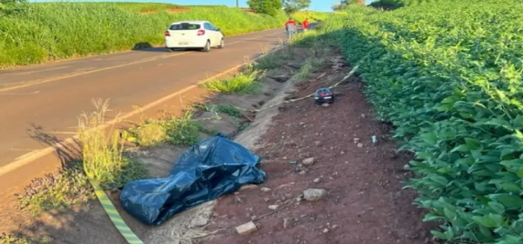 TRÂNSITO: Jovem morre após sofrer acidente de moto na madrugada deste sábado na PR-180.