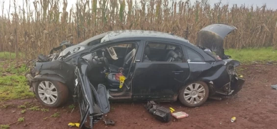 TRÂNSITO: Morador de Nova Aurora sofre acidente na BR 369, é ejetado do automóvel e vai a óbito no local.