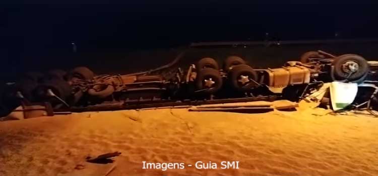 TRÂNSITO: Motorista de carreta morre esmagado na BR 277 em São Miguel do Iguaçu.
