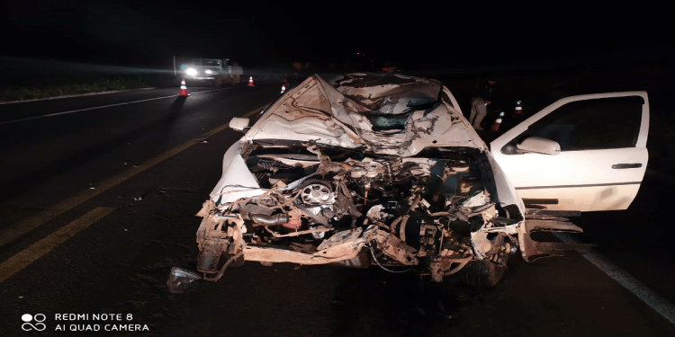 TRÂNSITO: PRF atende grave acidente na BR 373, em Candói.