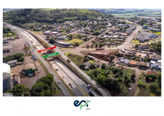 Viaduto de Santa Lúcia: EPR Iguaçu programa operação especial durante o fim de semana e novo desvio para segunda-feira (01)