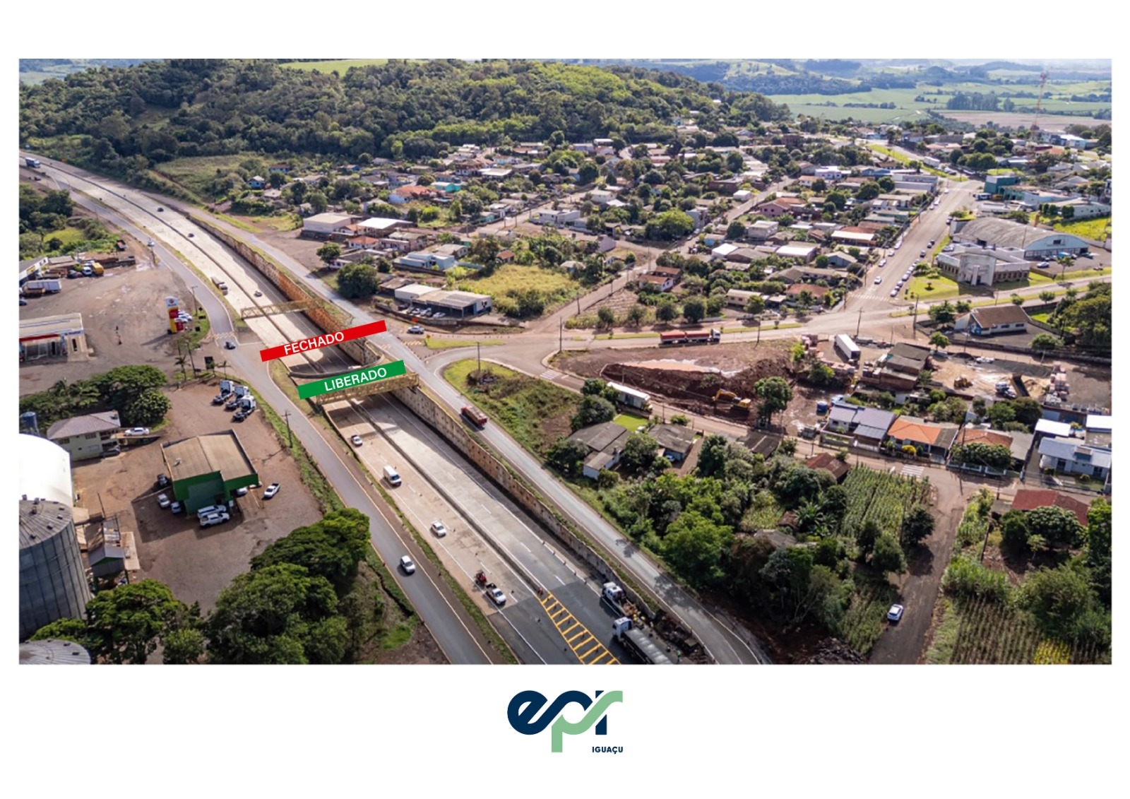 Viaduto de Santa Lúcia: EPR Iguaçu programa operação especial durante o fim de semana e novo desvio para segunda-feira (01)