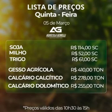Cotação Agrícola