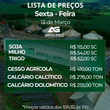 Cotação Agrícola